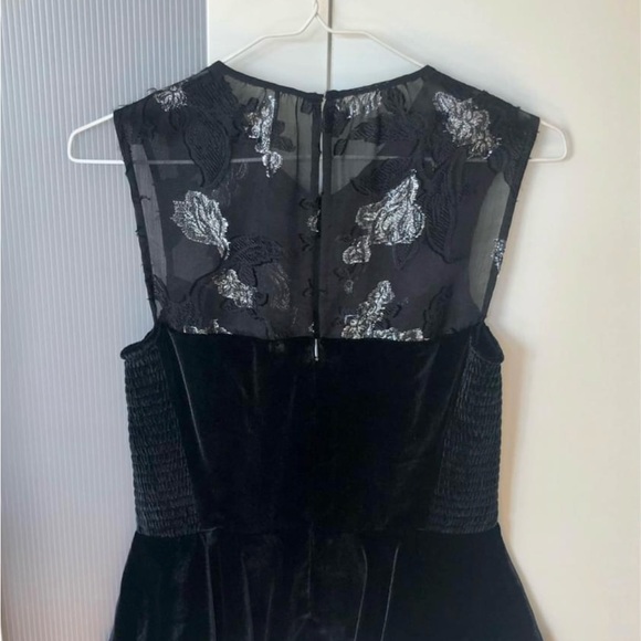 Rebecca Taylor - Black velvet organza top - Picture 3 of 5